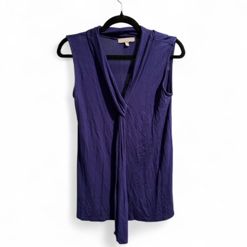 Pemberley Sleeveless Tie Front Top -‎ Size XS